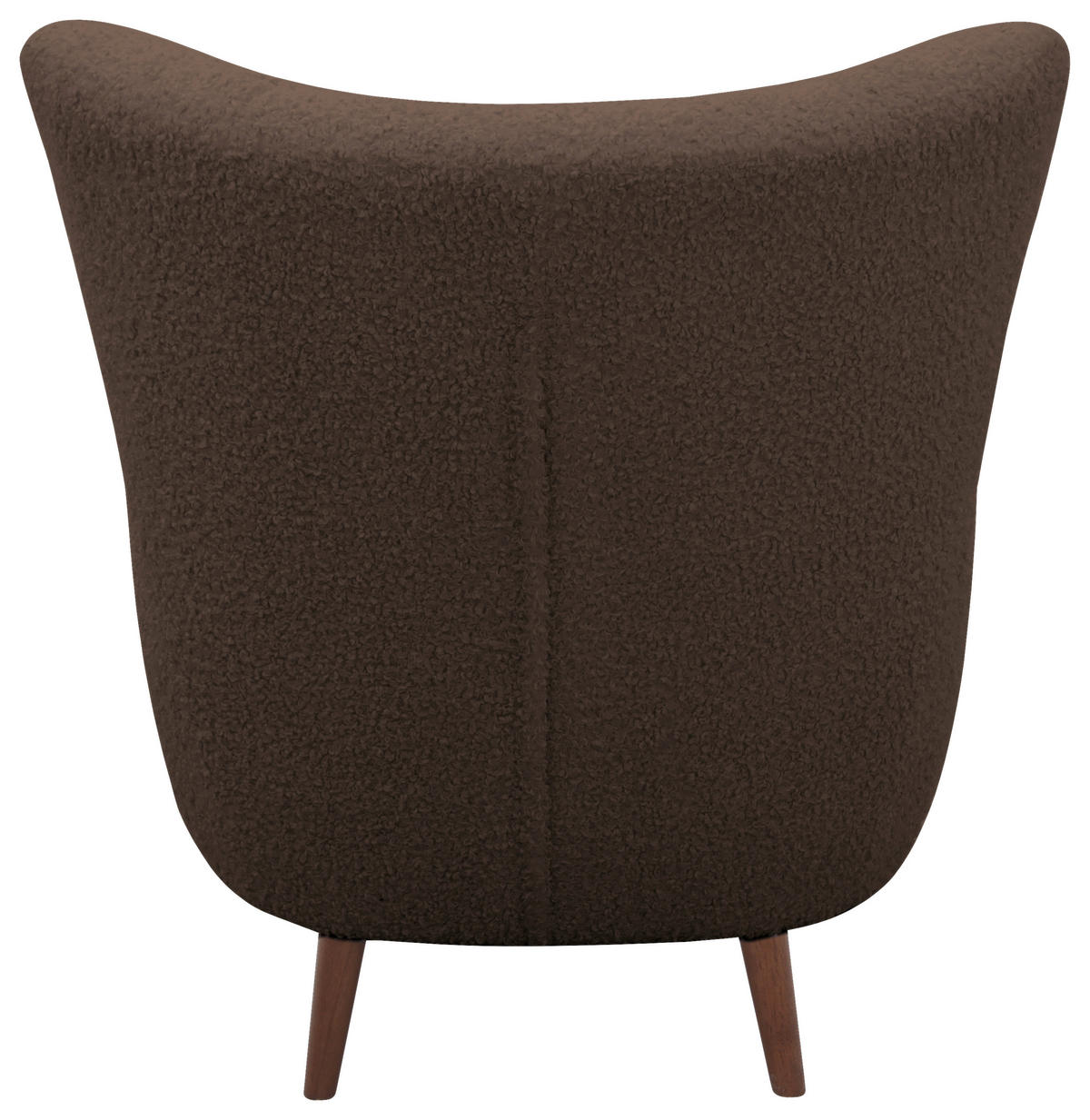 SESSEL in Teddystoff Braun  - Kastanienfarben/Braun, Design, Holz/Textil (90/98/88cm) - Livetastic