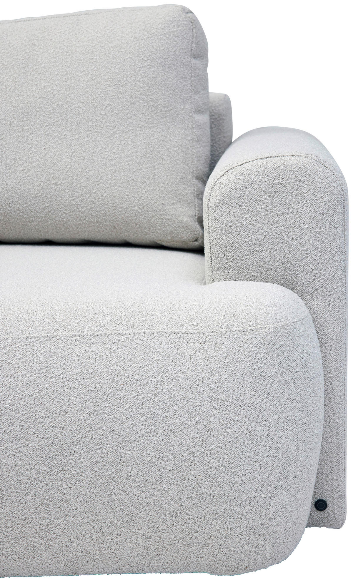 ECKSOFA Perlmutt Bouclé Rückenkissen, Rücken echt  - Perlmutt/Schwarz, KONVENTIONELL, Kunststoff/Textil (170/257cm) - Tom Tailor