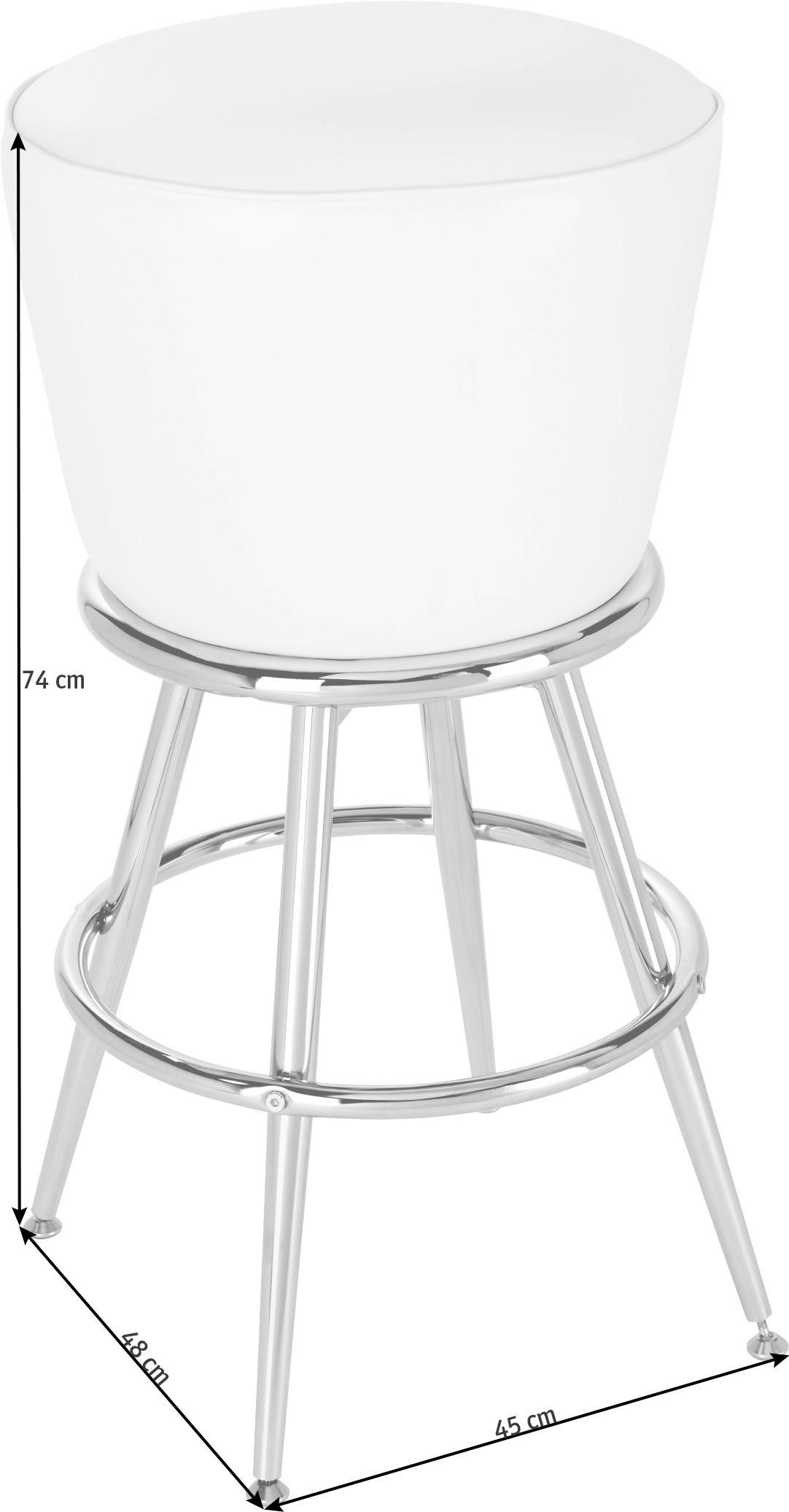 TRESENSTUHL in Braun, Goldfarben  - Goldfarben/Braun, Design, Textil/Metall (48/74/48cm)