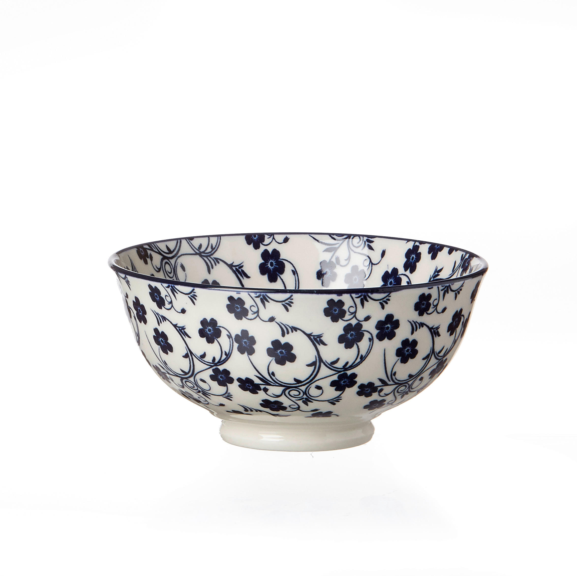 BOL  - albastru/alb, Basics, ceramică (12/6cm) - Ritzenhoff Breker