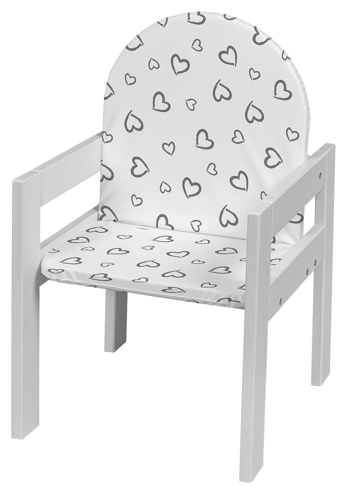 KOMBINOVANÁ VYSOKÁ ŽIDLE, buk, bílá - bílá, Basics, dřevo - My Baby Lou