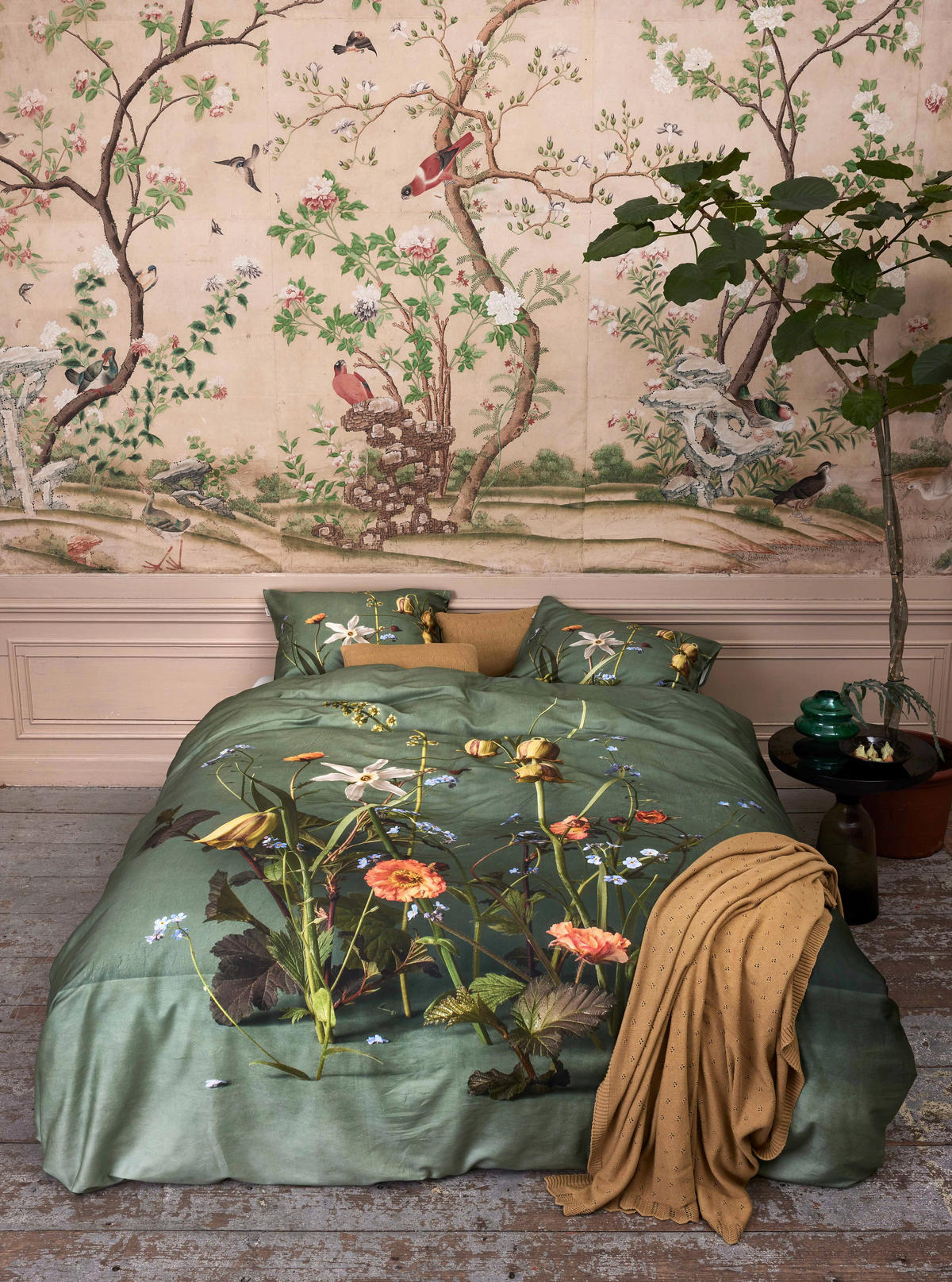 POSTELJNINA   200/200 cm       - zelena, Konvencionalno, tekstil (200/200cm) - Essenza