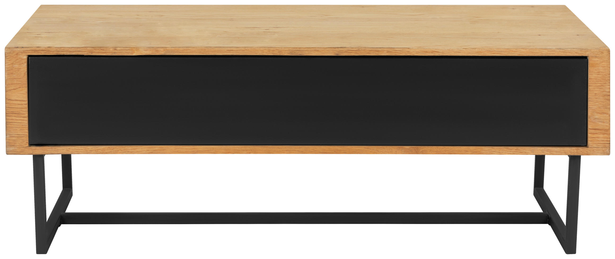 DOHÁNYZÓASZTAL fa, fém, faalapú anyag 110/60/40 cm   - natúr színű/fekete, Design, faalapú anyag/fa (110/60/40cm) - MID.YOU