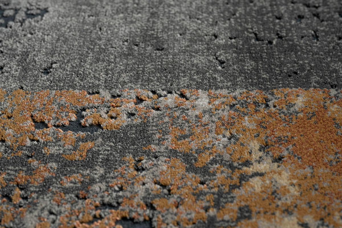 WEBTEPPICH  Wohnzimmer 200/290 cm Canyon Anthrazit, Hellgrau, Rostfarben  - Rostfarben/Anthrazit, Design, Kunststoff/Textil (200/290cm) - Novel
