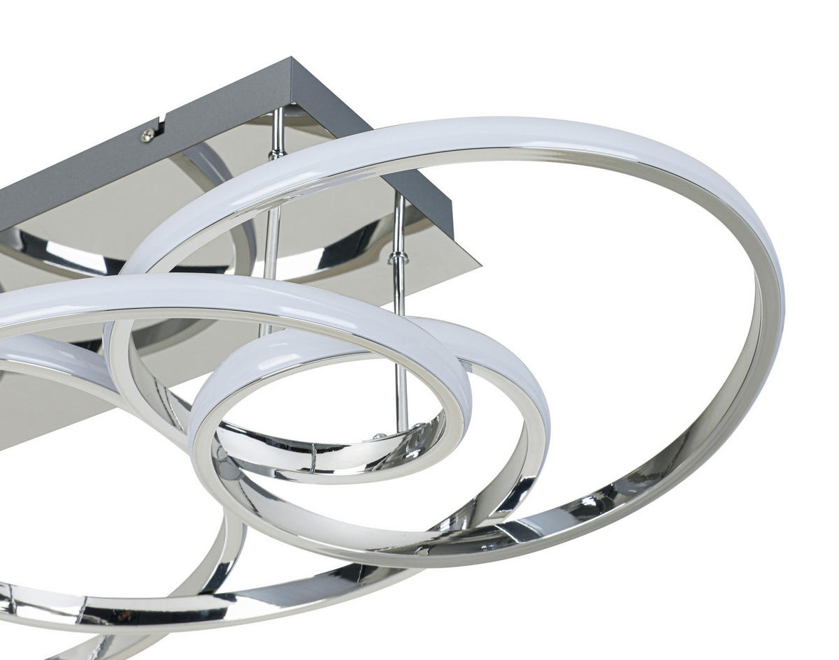 DECKENLEUCHTE 70/40/25 cm  - Chromfarben, Trend, Kunststoff/Metall (70/40/25cm) - Collett's Monde