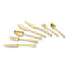 BESTECKSET 42-teilig Edelstahl  - Goldfarben, Trend, Metall - Echtwerk