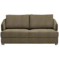 SCHLAFSOFA in Textil Braun  - Schwarz/Braun, Design, Textil/Metall (172/76-89/112-120cm) - Bali