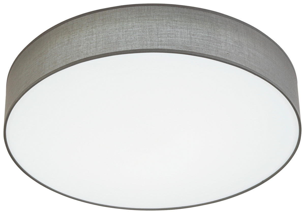 LED-DECKENLEUCHTE - Weiß/Grau, Trend, Kunststoff/Textil (60/11cm) - Novel