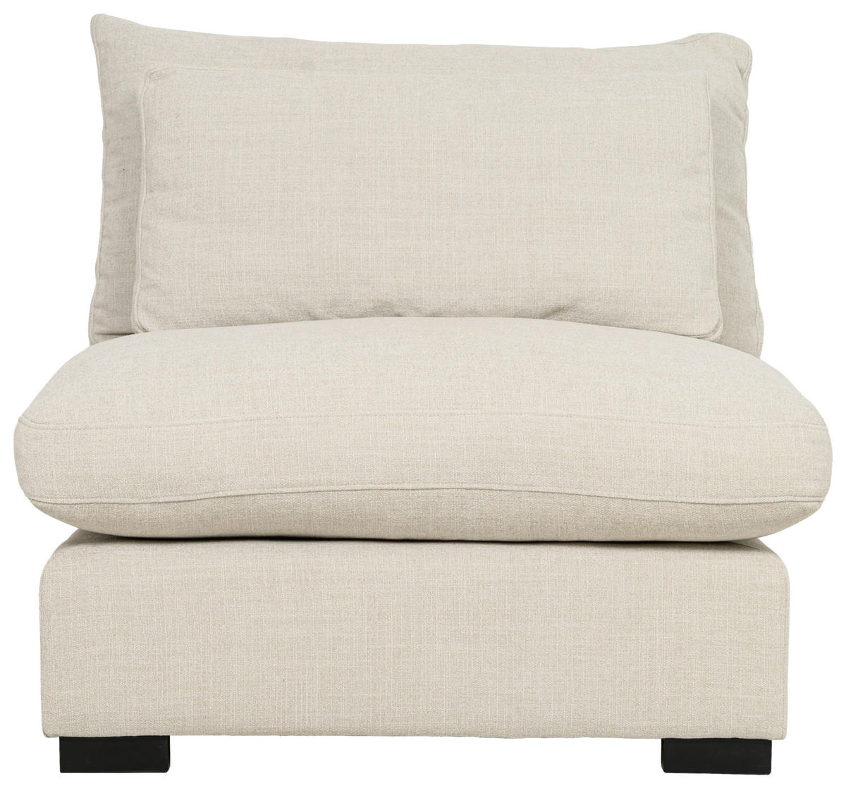 FÅTÖLJ i trä, textil beige  - beige/svart, Klassisk, trä/textil (107/80/90cm) - Pure Home Comfort