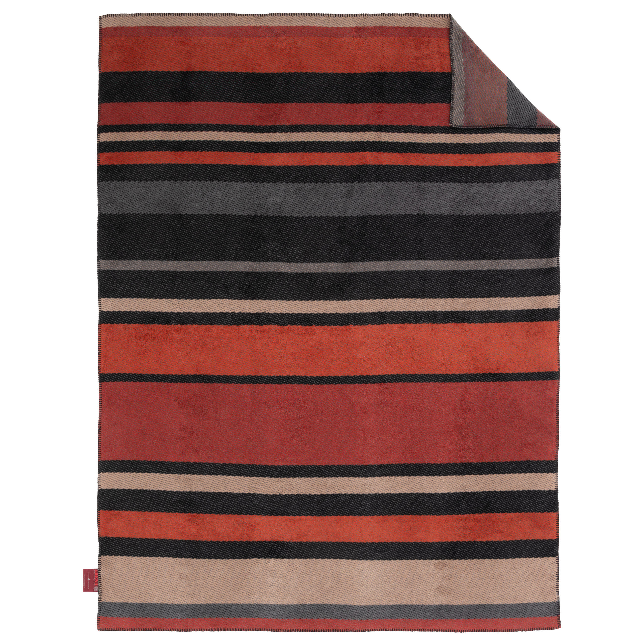 PLÉD 150/200 cm  - terrakotta/antracit, Basics, textil (150/200cm) - Ibena