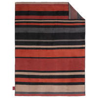 WOHNDECKE Latina 150/200 cm  - Anthrazit/Terracotta, Basics, Textil (150/200cm) - Ibena