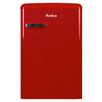 KÜHLSCHRANK 55/86/61,5 cm KS 15610 R  - Rot, Basics, Glas/Metall (55/86/61,5cm) - Amica