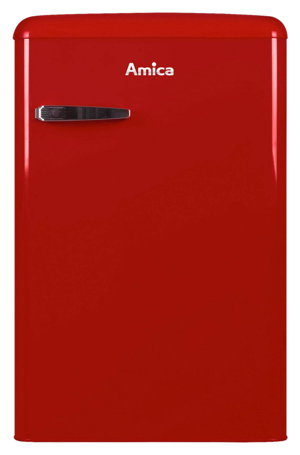 KÜHLSCHRANK 55/86/61,5 cm KS 15610 R  - Rot, Basics, Glas/Metall (55/86/61,5cm) - Amica