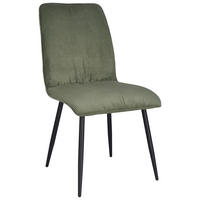 STUHL   Cord  Grün, Schwarz  - Schwarz/Grün, Design, Textil/Metall (49/90/61cm) - Stylife