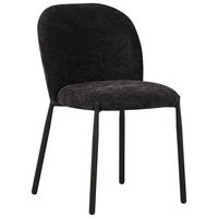 STUHL  Stoffauswahl Struktur  - Schwarz, Design, Textil/Metall (46/80/60cm) - Stylife