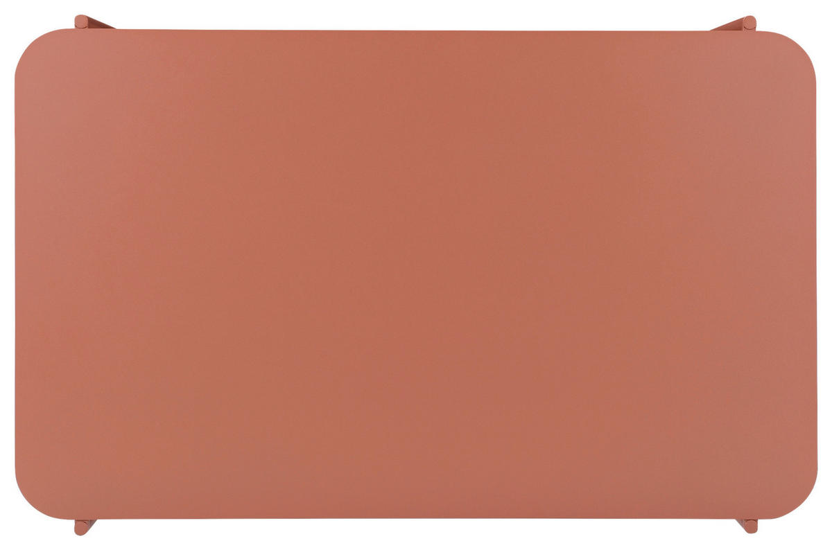 COUCHTISCH 90/58.4/40 cm rechteckig Terracotta  - Terracotta, Design, Metall (90/58.4/40cm) - Carryhome