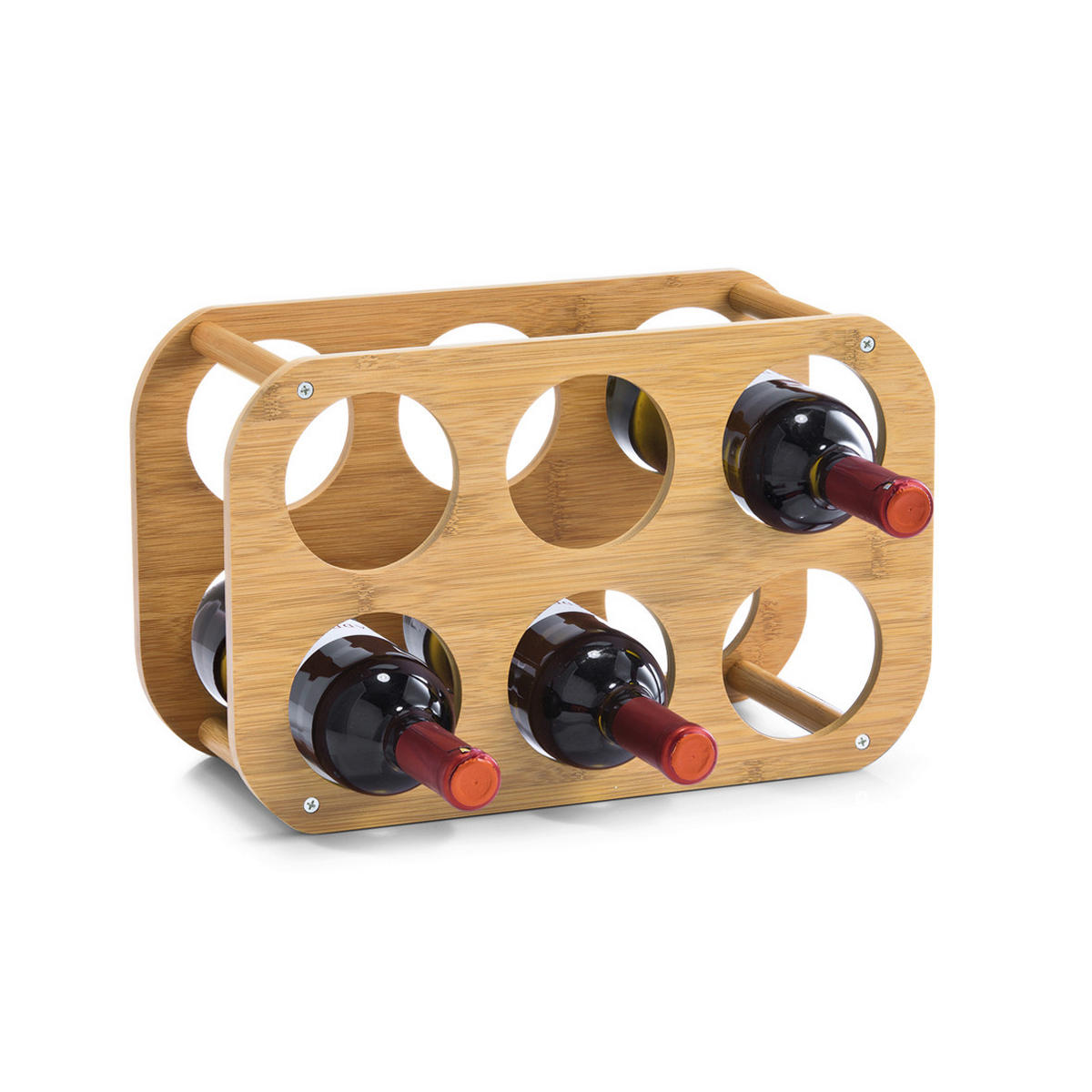 WEINREGAL  - Naturfarben, Basics, Holz (38/24/16cm) - Zeller Present