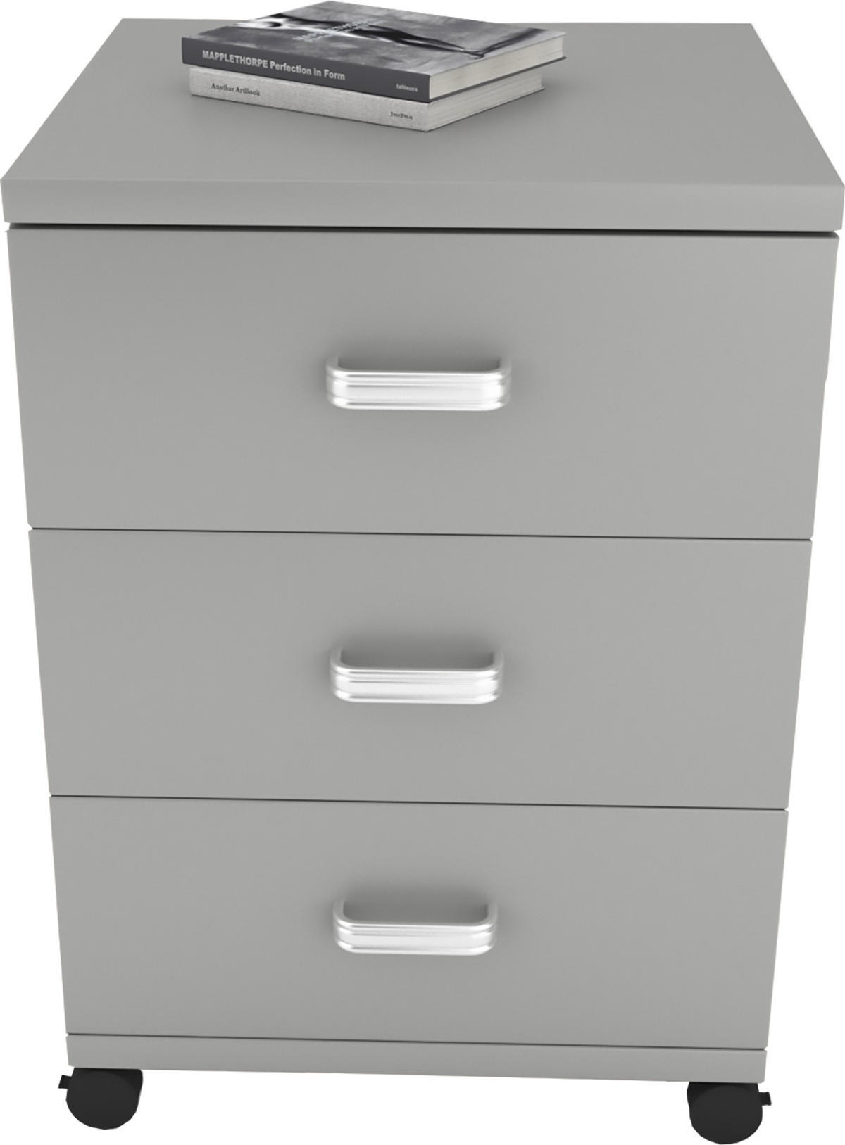 RULLHURTS 45/58/44 cm  - silver/grå, Basics, trämaterial/plast (45/58/44cm) - MID.YOU