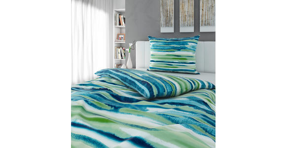 BETTWÄSCHE Satin 160/210 cm  - Blau, KONVENTIONELL, Textil (160/210cm) - Esposa