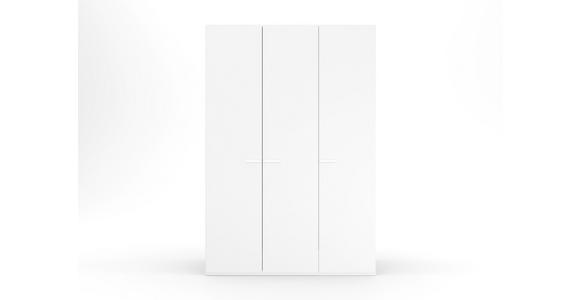 DREHTÜRENSCHRANK 151/235/60 cm 3-türig Weiß - Weiß, Trend, Glas/Holzwerkstoff (151/235/60cm) - Novel