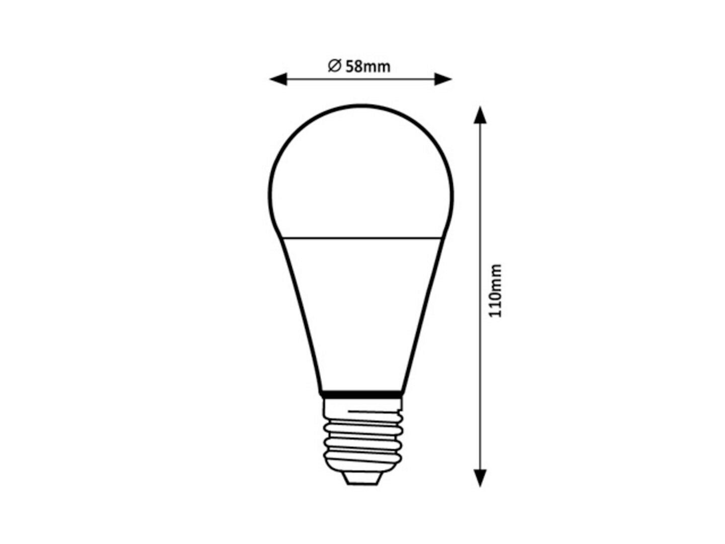 LED ŽARULJA  - bijela, Basics, plastika (5.8/11cm)
