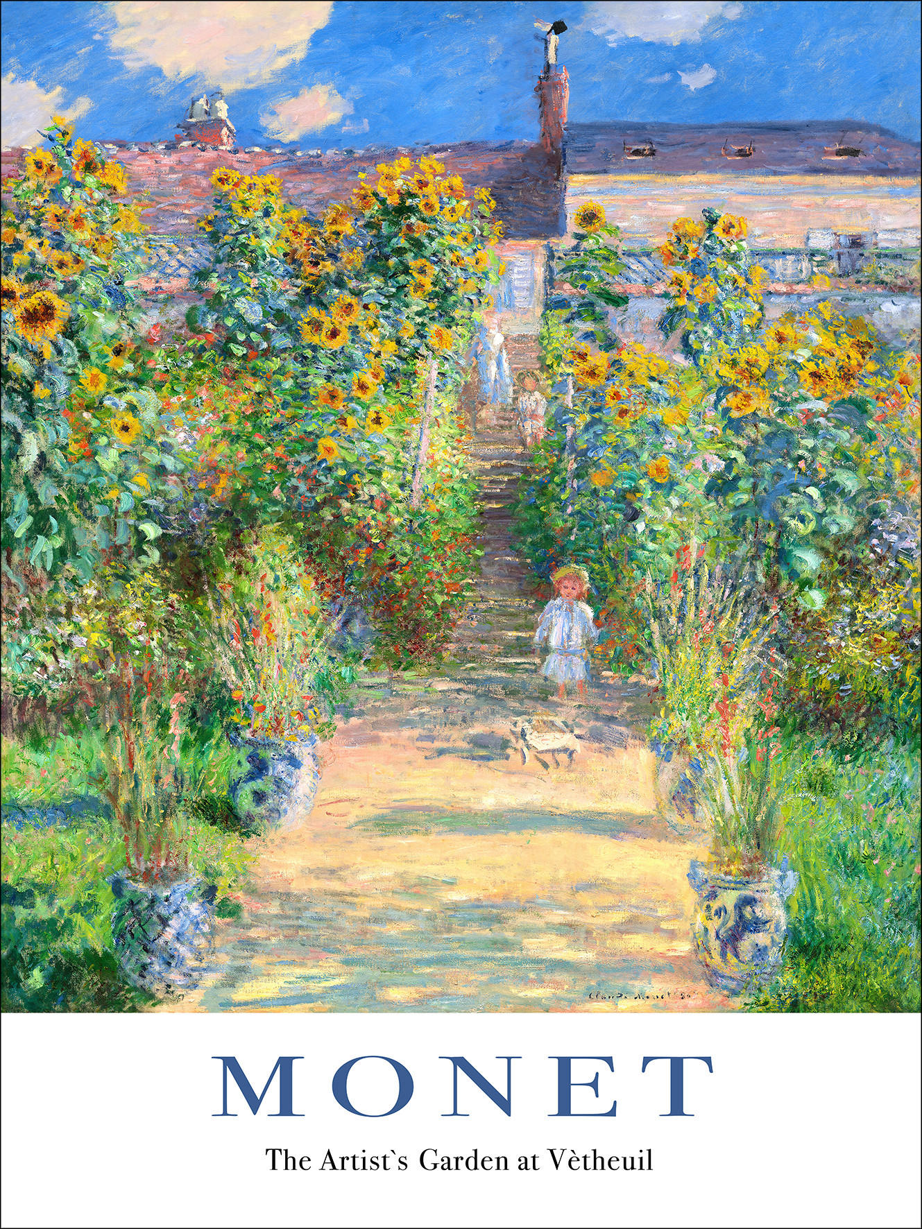 Keilrahmenbild Monet Artist Garden