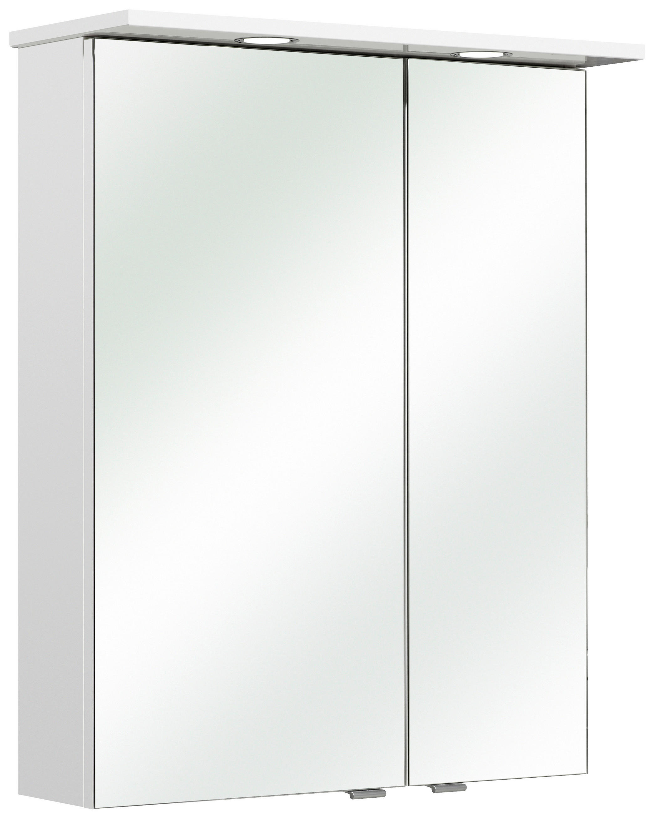 SPIEGELSCHRANK 60/78/20 cm  - Chromfarben/Weiß, KONVENTIONELL, Glas/Holzwerkstoff (60/78/20cm) - Xora