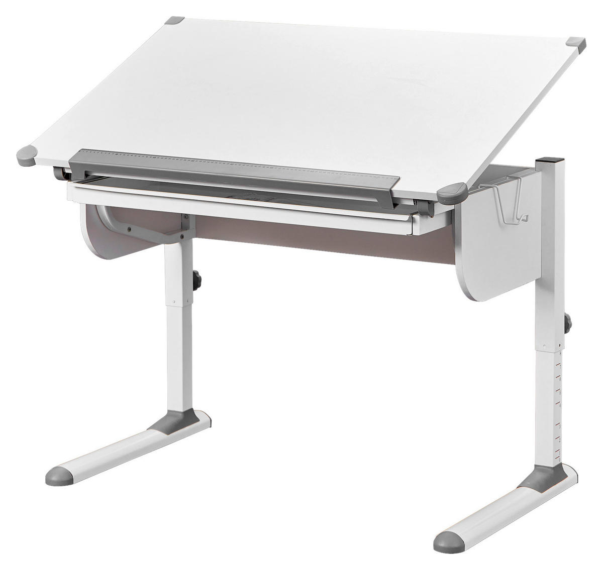 JUGENDSCHREIBTISCH 110/68/55 cm  in Weiss  - Weiss, Modern, Holzwerkstoff/Metall (110/68/55cm) - MID.YOU