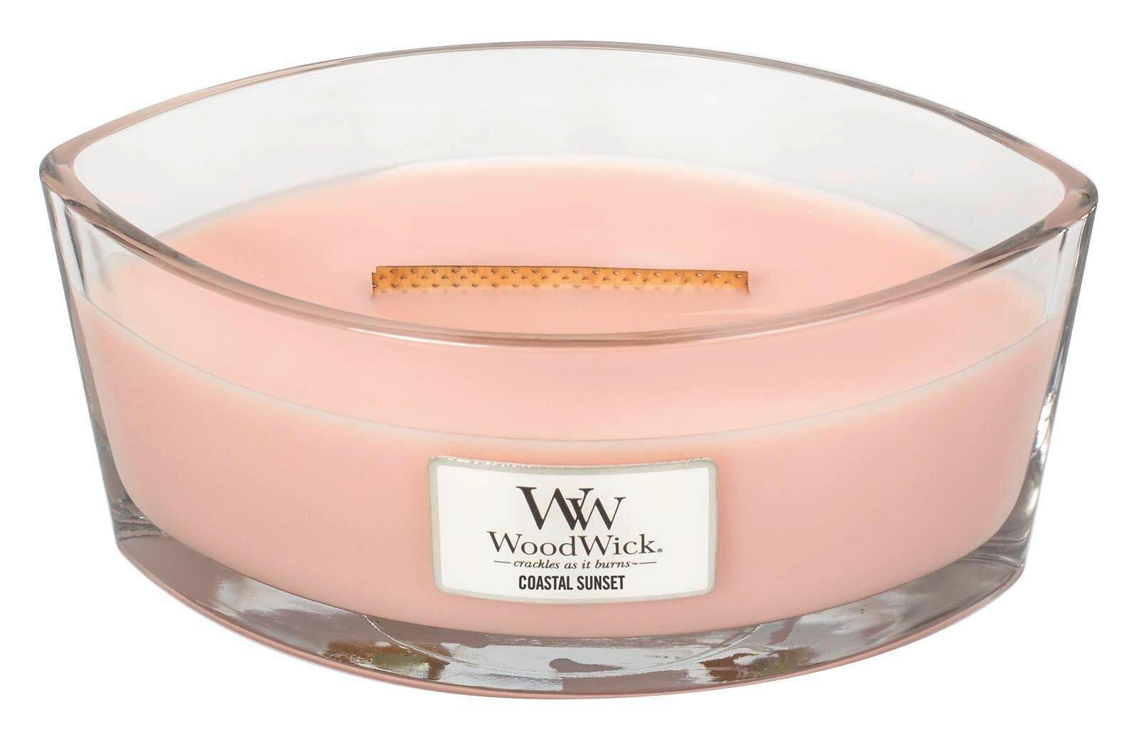 MIRISNA SVEĆA  pink  - pink, Osnovno, staklo/drvo (12/9/19cm) - WoodWick