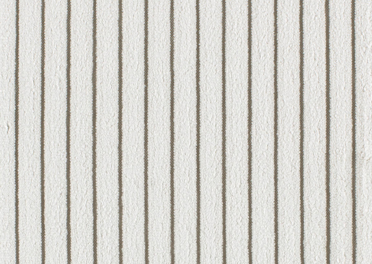 RÉCAMIERE in Cord Weiss  - Weiss/Schwarz, Design, Kunststoff/Textil (171/71-88/93cm) - Cantus