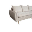 ECKSOFA Perlmutt Chenille  - Buchefarben/Perlmutt, KONVENTIONELL, Holz/Textil (244/163cm) - Carryhome