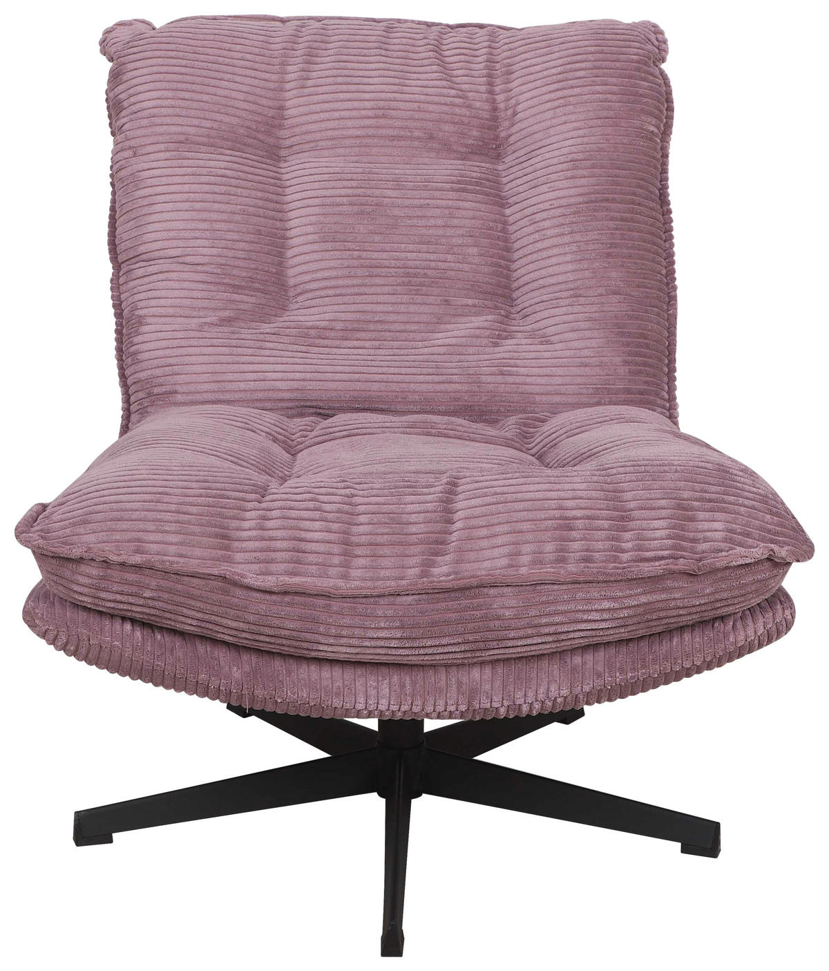 RELAXSESSEL Cord    - Flieder/Schwarz, Design, Textil/Metall (75/88/90cm) - Carryhome