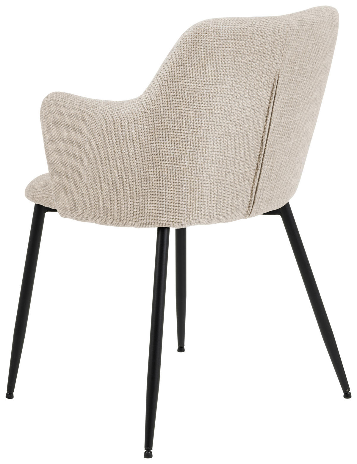 ARMLEHNSTUHL  in  - Beige/Schwarz, Modern, Textil/Metall (54,5/84,5/60cm) - MID.YOU