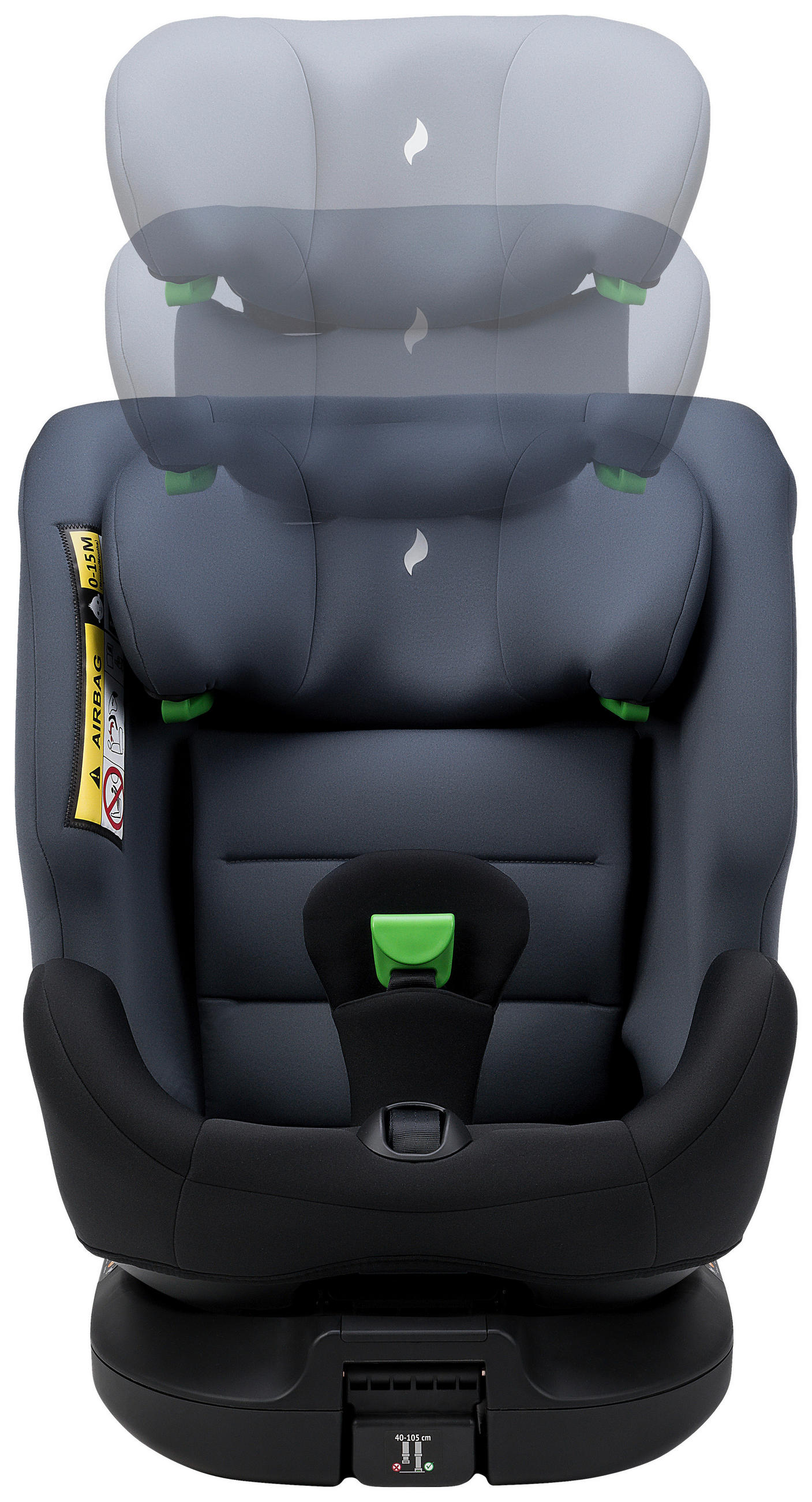 REBOARDER-KINDERSITZ  - Schwarz, KONVENTIONELL, Kunststoff (43/58/52cm)