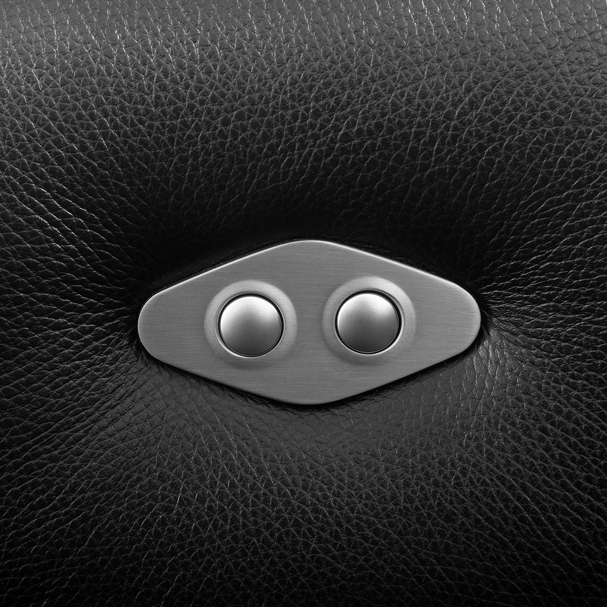 ECKSOFA  Echtleder Anthrazit  - Anthrazit/Schwarz, Design, Leder/Kunststoff (274/177cm) - Livetastic