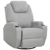 MASSAGESESSEL Mikrofaser Grau    - Schwarz/Grau, MODERN, Textil/Metall (86/110/96cm) - P & B