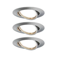 LED-EINBAUSPOT SET 9 cm  - Alufarben, Basics, Metall (9cm) - Paulmann
