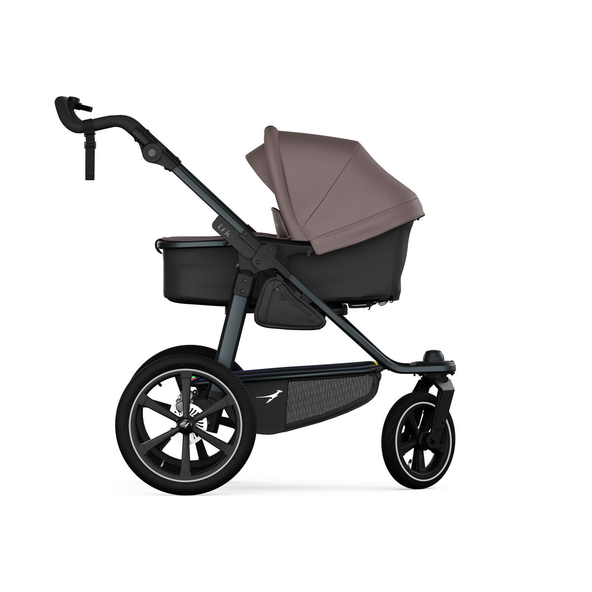 KOMBIKINDERWAGEN  tfk pro 2-in-1 Kombikinderwagen  braun  - Anthrazit/Braun, Basics, Textil/Metall (66/118/110cm) - TFK