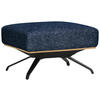 HOCKER in Textil Blau  - Blau/Schwarz, Design, Textil/Metall (74/46/66cm) - Novel