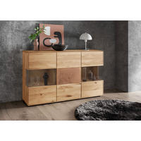 SIDEBOARD  150/89/40 cm  - Wildeiche, Basics, Glas/Holz (150/89/40cm) - Livetastic