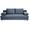 SCHLAFSOFA Webstoff Blau  - Blau/Schwarz, Design, Kunststoff/Textil (197/77/81cm) - home24