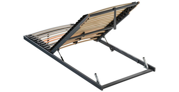 LATTENROST 100/200 cm  - Anthrazit/Orange, Basics, Holz (100/200cm) - Dieter Knoll