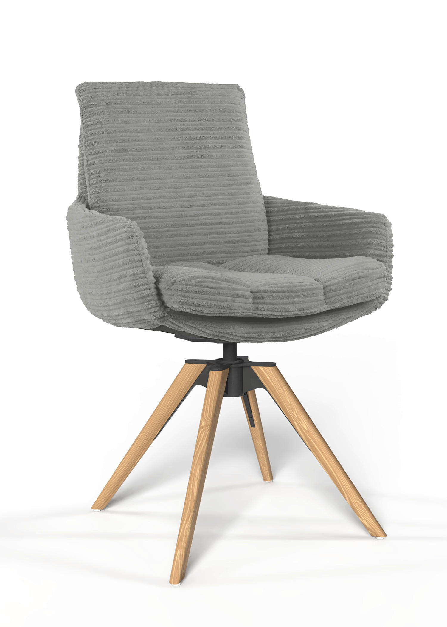 Valdera Armlehnstuhl Grau 60x91x62 cm