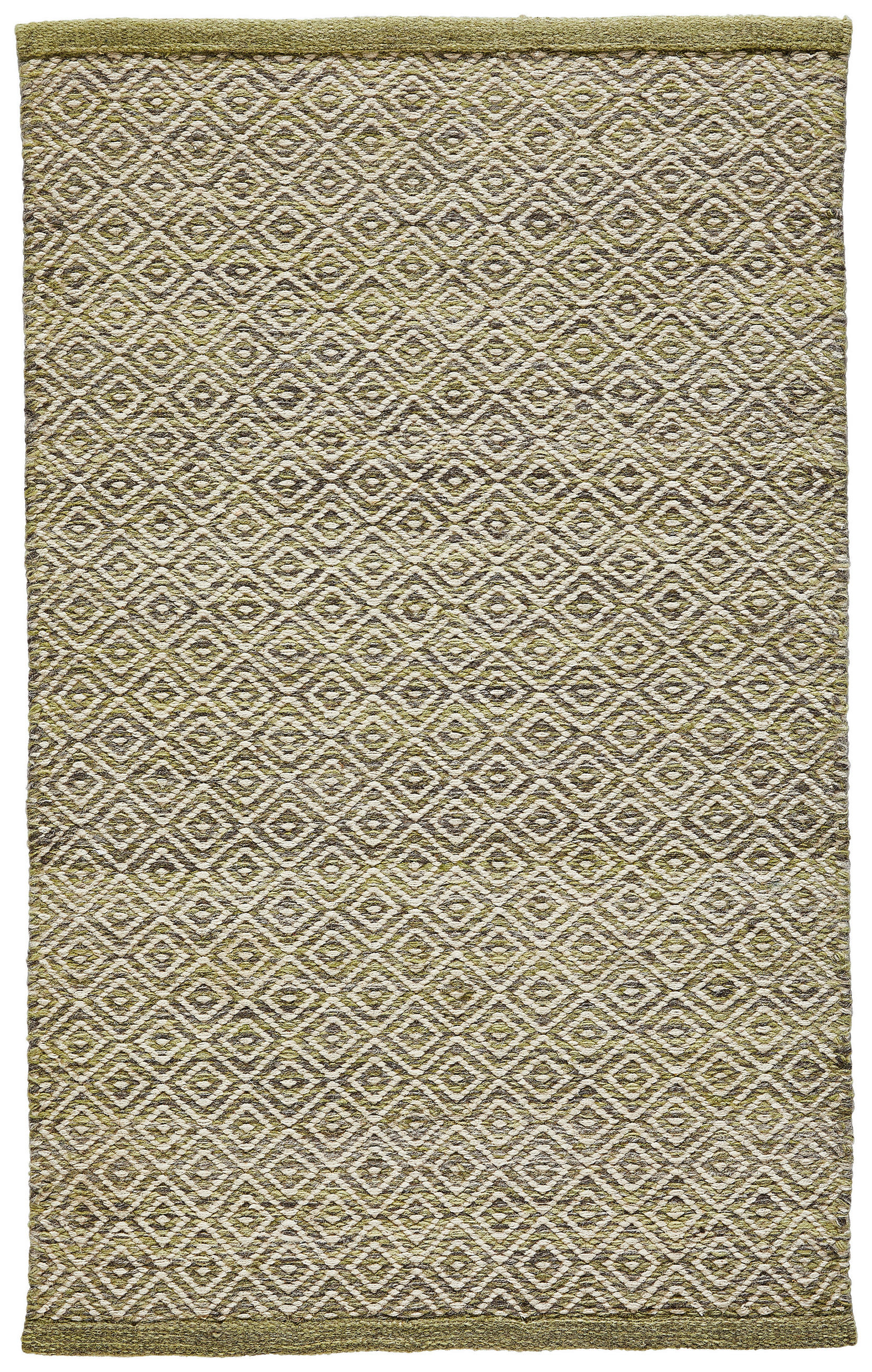 Linea Natura Handwebteppich Jupiter Grün 130x190 cm