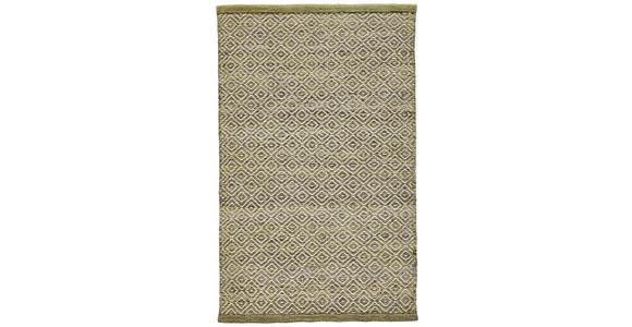 HANDWEBTEPPICH 160/230 cm Jupiter Grün  - Grün, Natur, Textil (160/230cm) - Linea Natura