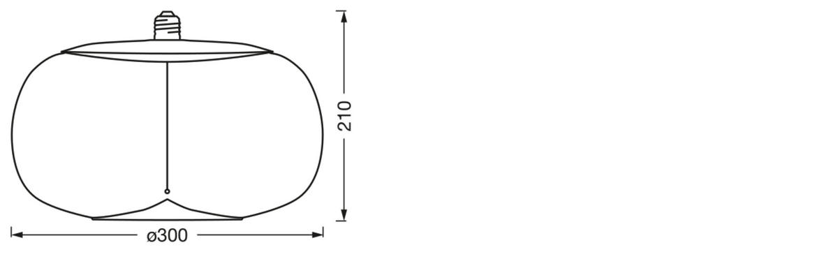 LED-LEUCHTMITTEL   E27 2.5 W 120 lm  - Bernsteinfarben, KONVENTIONELL, Kunststoff (30/21cm) - Ledvance