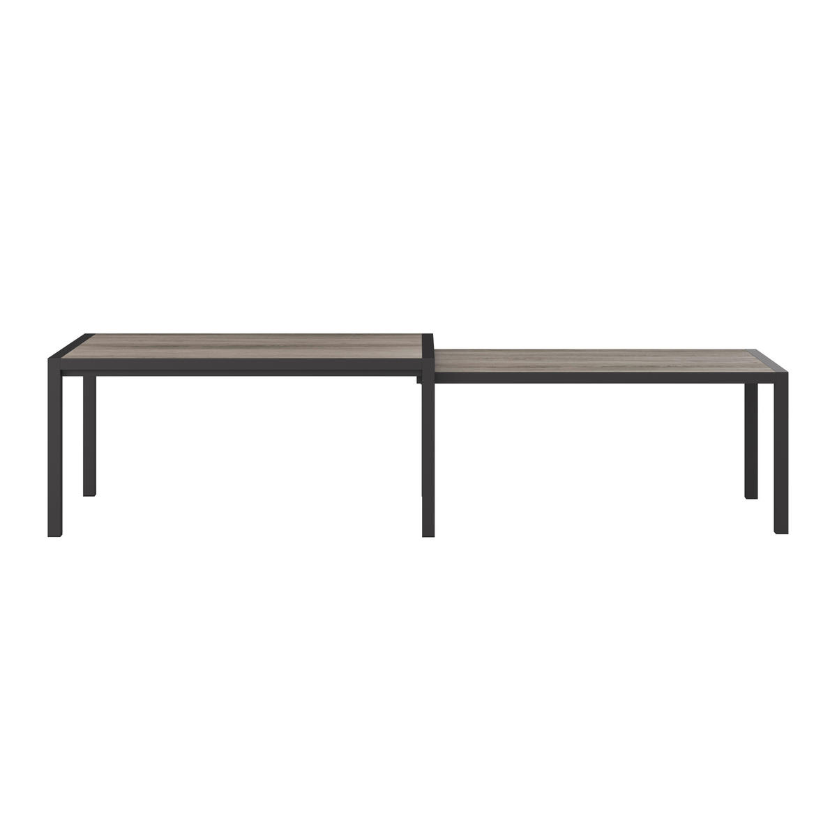 GARTENSET Webstoff Aluminium  - Anthrazit/Hellgrau, MODERN, Kunststoff/Textil - Ambia Garden