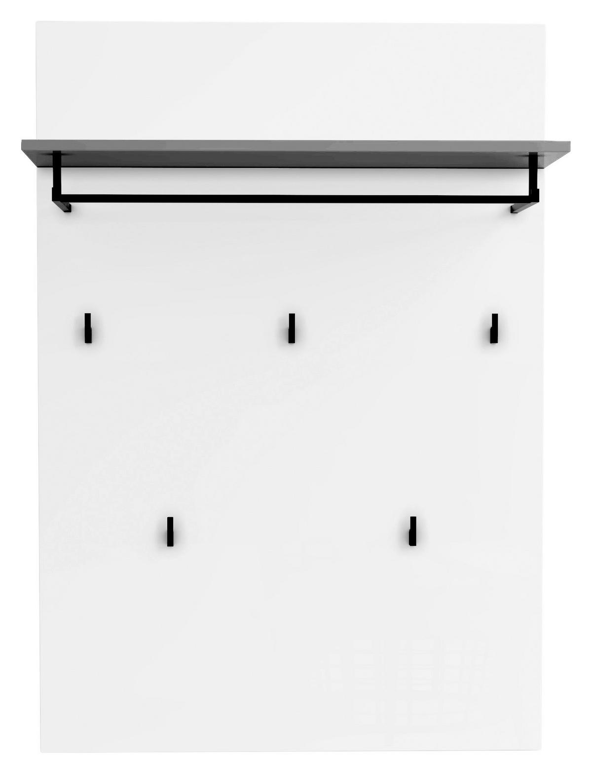 GARDEROBNI PANEL  bijela   drvni materijal  - bijela, Design, drvni materijal (80/115/28cm) - Xora