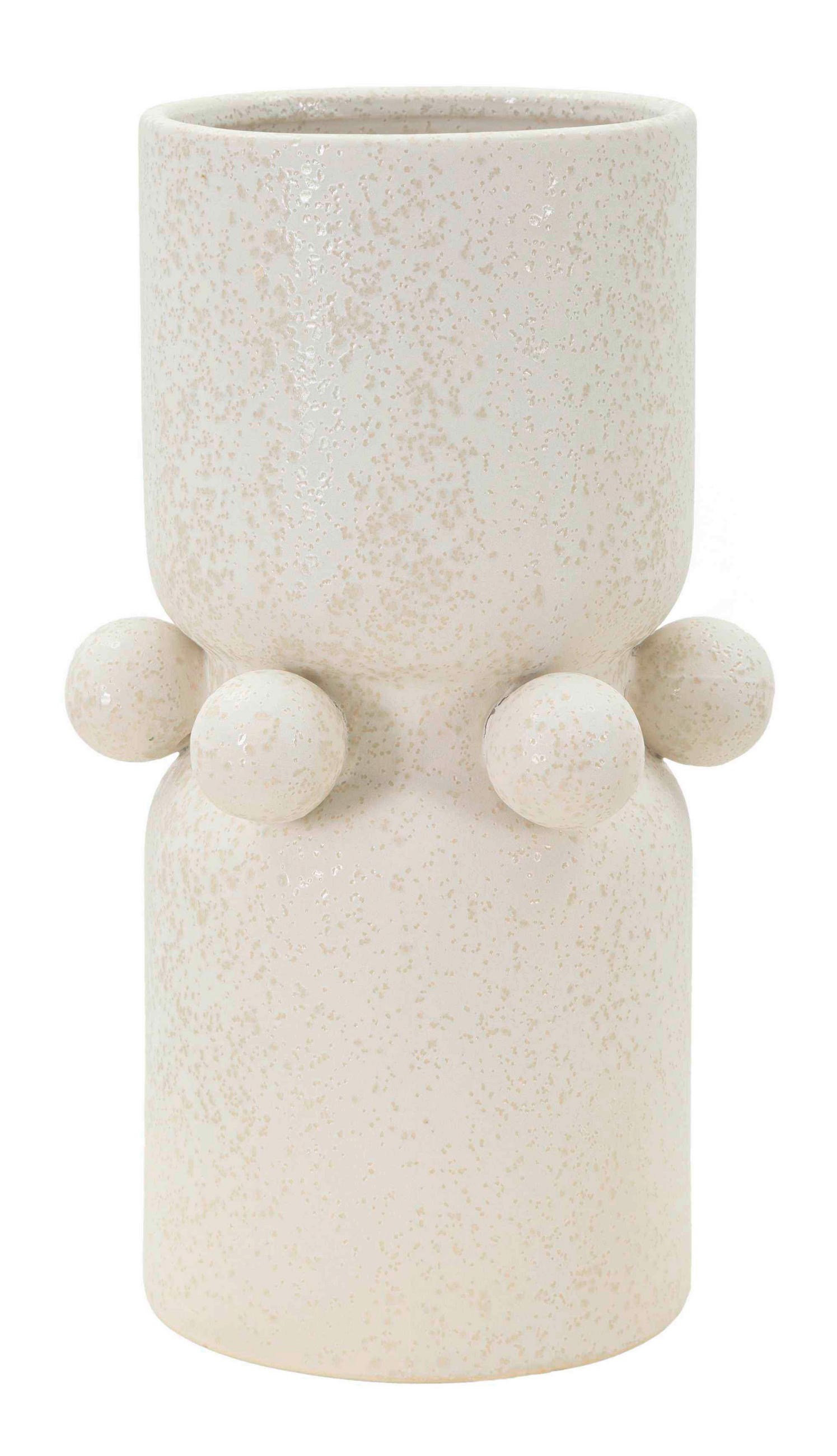 VASE  - Creme, Basics, Keramik (16/28/16cm)