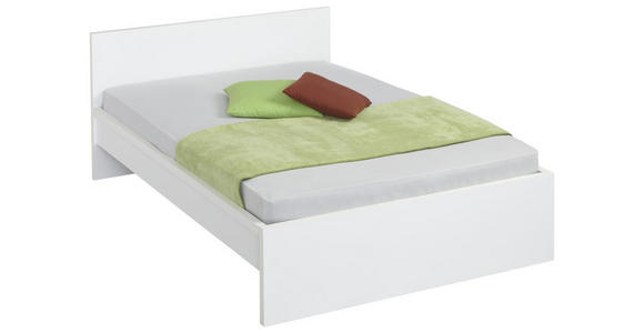 BETT 140/200 cm in Weiß - Weiß, KONVENTIONELL (140/200cm) - Carryhome